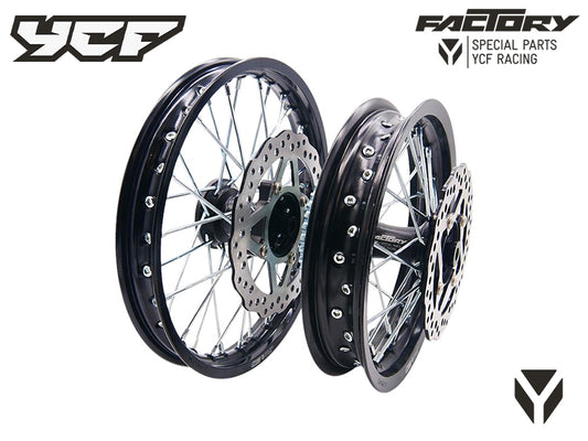 KIT ROUE ALUMINIUM 12/14'' MOYEU CNC