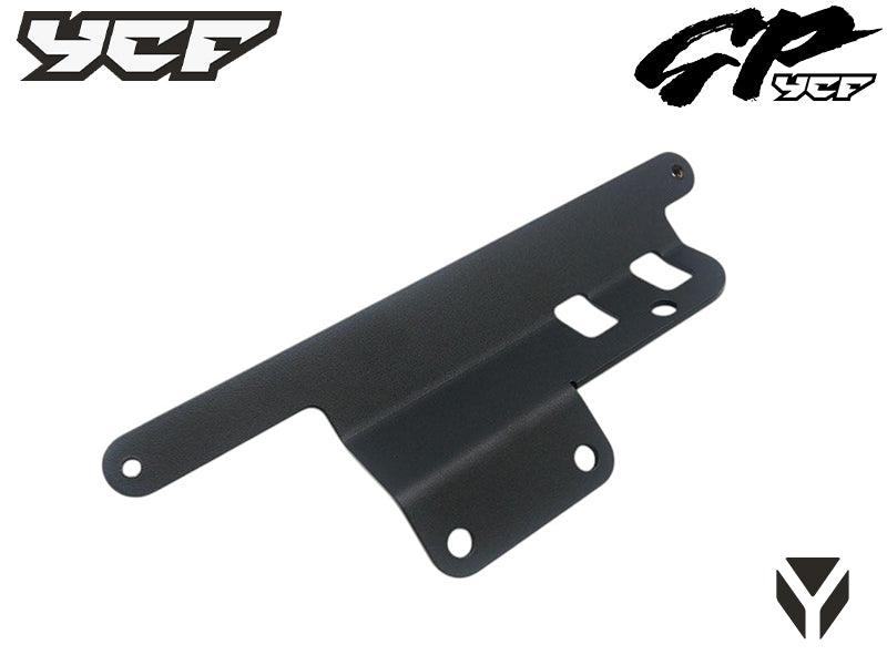 Support acier gauche sabot moteur MINI GP Noir MAT