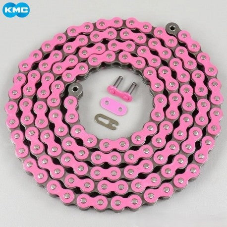 Chaîne 420 renforcée KMC rose