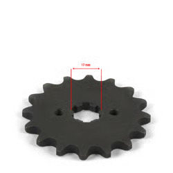 Pignon sortie de boite 420 - ø17mm 16 dents