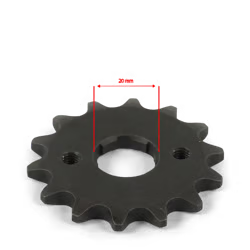 Pignon sortie de boite 420 - ø20mm 14 dents