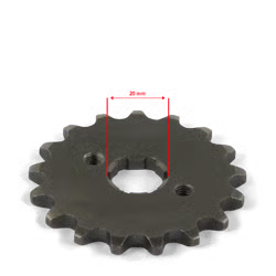 Pignon sortie de boite 420 - ø20mm 17 dents