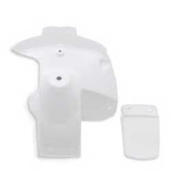 Garde-boue arrière inferieur + bavette rxf mini Blanc