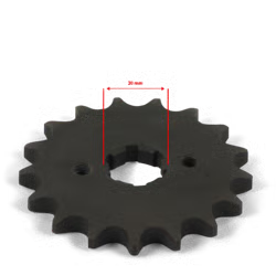 Pignon sortie de boite 428 - ø20mm 17 dents