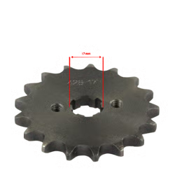 Pignon sortie de boite 428 - ø17mm 17 dents