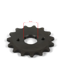 Pignon sortie de boite 420 - ø20mm 15 dents