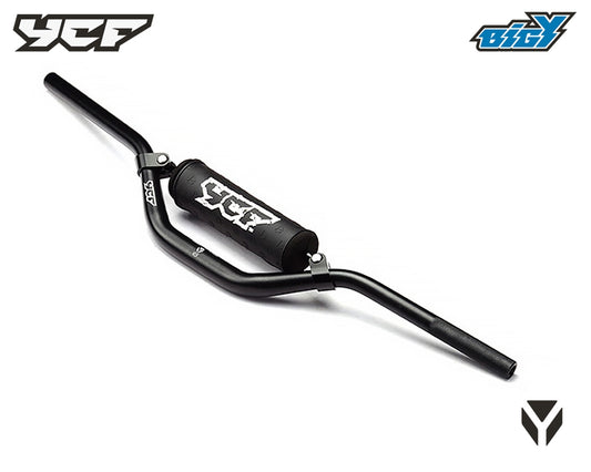 GUIDON YCF ALUMINIUM BAS BIGY - NOIR (LARGEUR: 780mm / DIAMETRE:28.6mm)