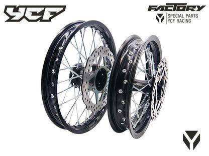 KIT ROUE ALUMINIUM 12/14'' MOYEU CNC
