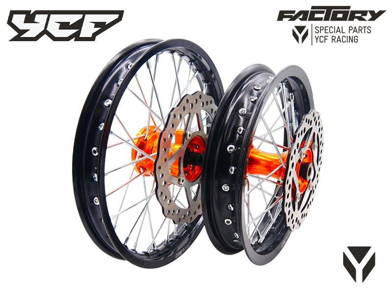 KIT ROUE ALUMINIUM 12/14'' MOYEU CNC