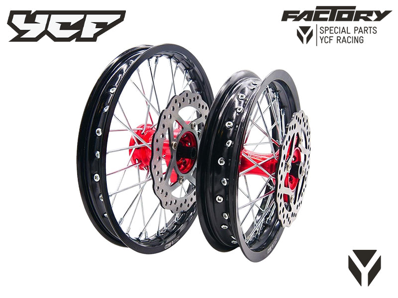 KIT ROUE ALUMINIUM 12/14'' MOYEU CNC