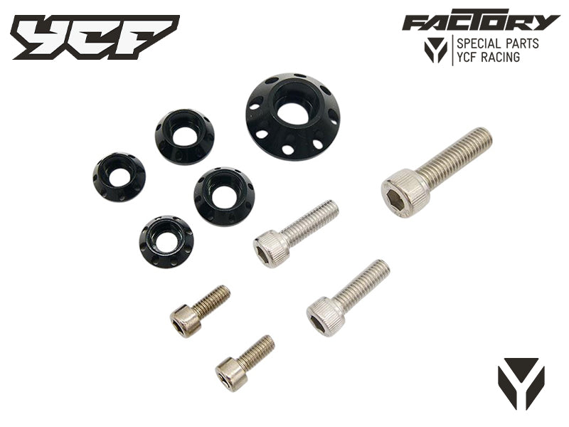 KIT VIS (2xM5 2xM6 1xM8) RONDELLES CNC PLASTIQUES