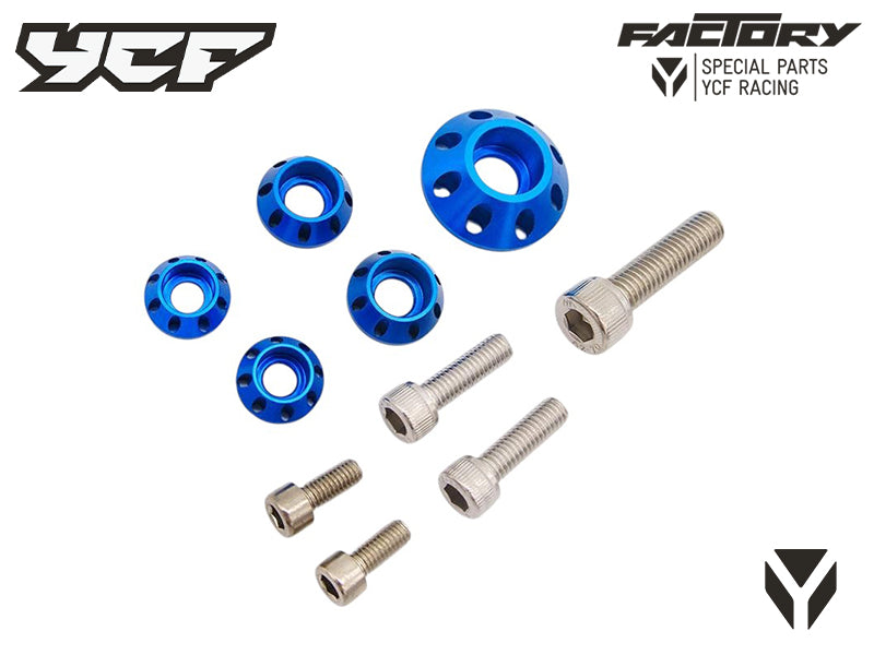 KIT VIS (2xM5 2xM6 1xM8) RONDELLES CNC PLASTIQUES