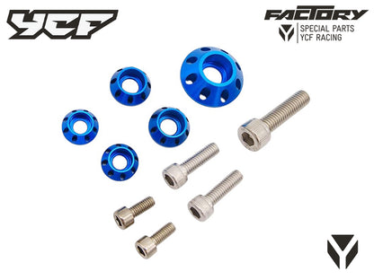 KIT VIS (2xM5 2xM6 1xM8) RONDELLES CNC PLASTIQUES