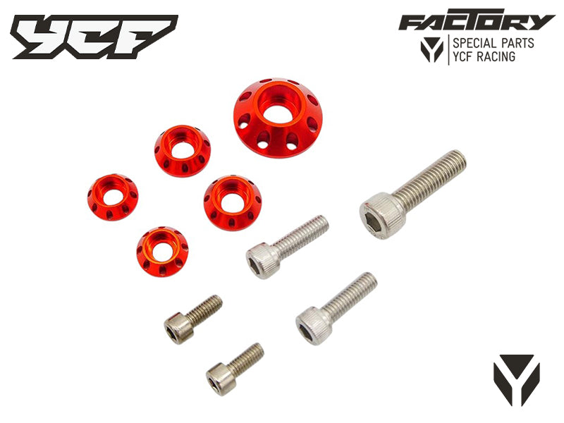 KIT VIS (2xM5 2xM6 1xM8) RONDELLES CNC PLASTIQUES