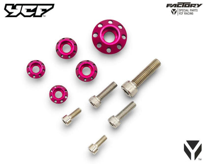 KIT VIS (2xM5 2xM6 1xM8) RONDELLES CNC PLASTIQUES