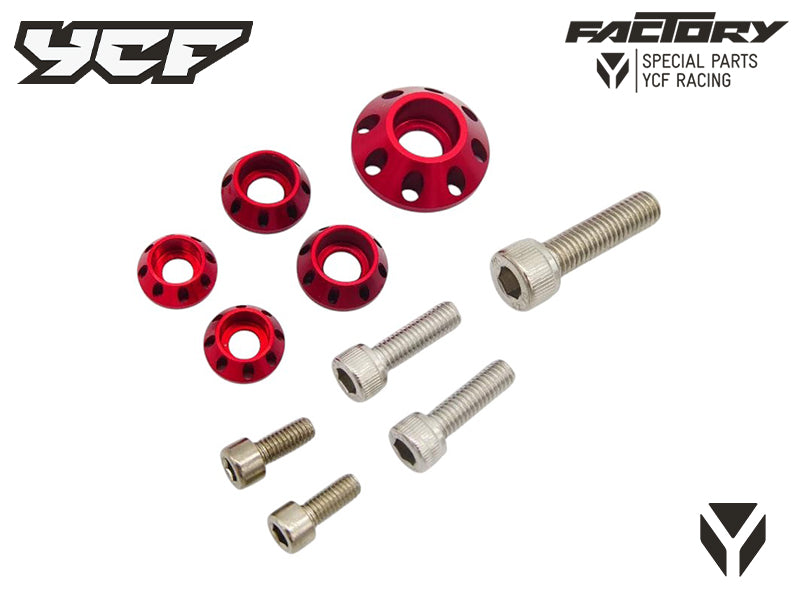 KIT VIS (2xM5 2xM6 1xM8) RONDELLES CNC PLASTIQUES