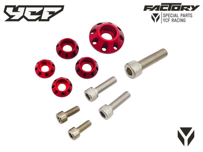 KIT VIS (2xM5 2xM6 1xM8) RONDELLES CNC PLASTIQUES