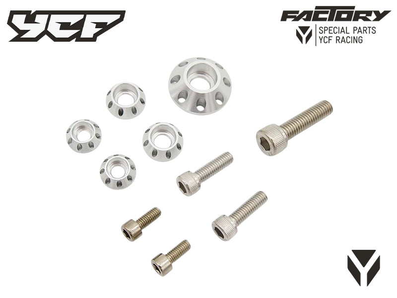 KIT VIS (2xM5 2xM6 1xM8) RONDELLES CNC PLASTIQUES