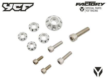 KIT VIS (2xM5 2xM6 1xM8) RONDELLES CNC PLASTIQUES