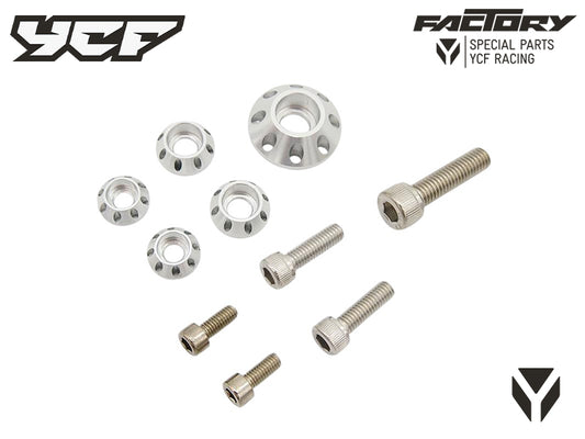 KIT VIS (2xM5 2xM6 1xM8) RONDELLES CNC PLASTIQUES