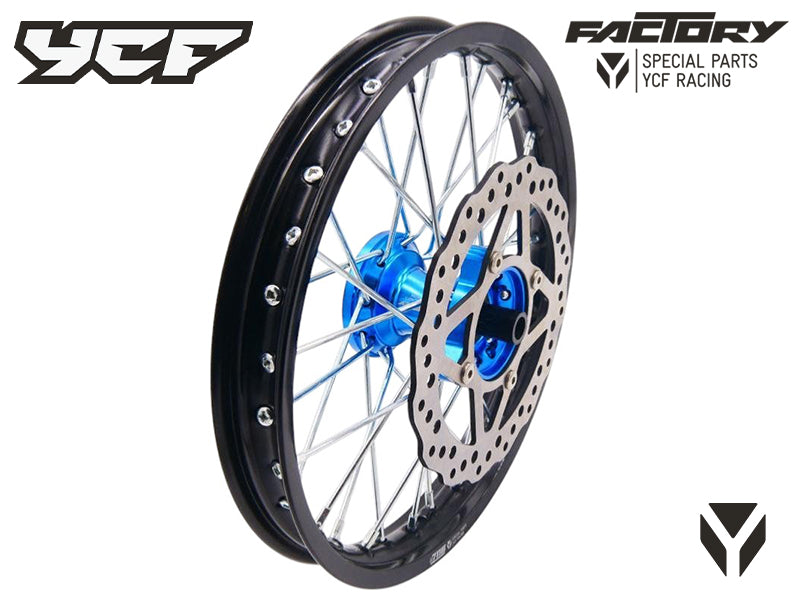 ROUE AVANT ALU 1.4x14 - MOYEU CNC 2018