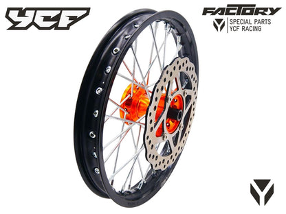 ROUE AVANT ALU 1.4x14 - MOYEU CNC 2018