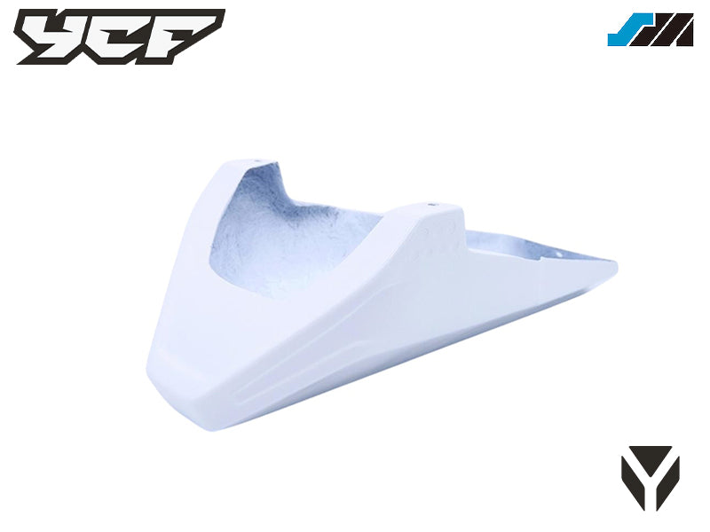 SABOT MOTEUR RECUPERATEUR D'HUILE SUPERMOTARD EN FIBRE DE VERRE BLANC