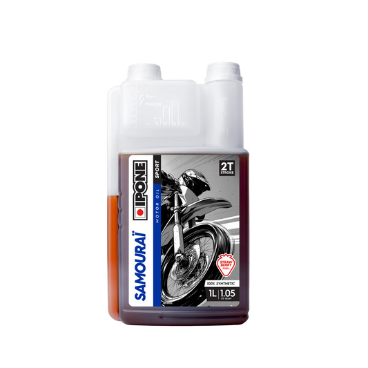 Huile moteur 2t ipone samourai senteur fraise 1l