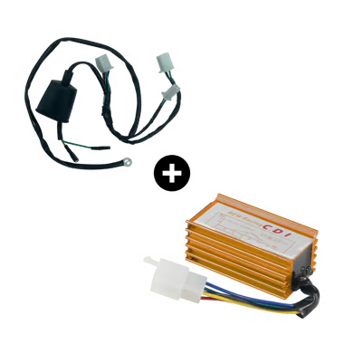 Cdi racing + faisceau électrique 1 broche Bleu