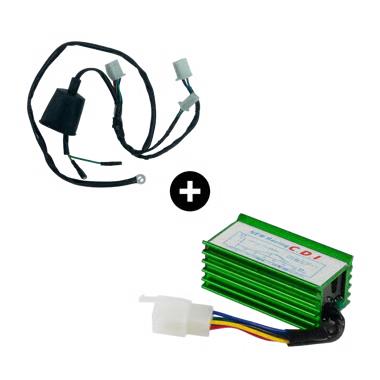 Cdi racing + faisceau électrique 1 broche Bleu