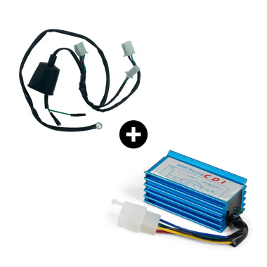 Cdi racing + faisceau électrique 1 broche Bleu